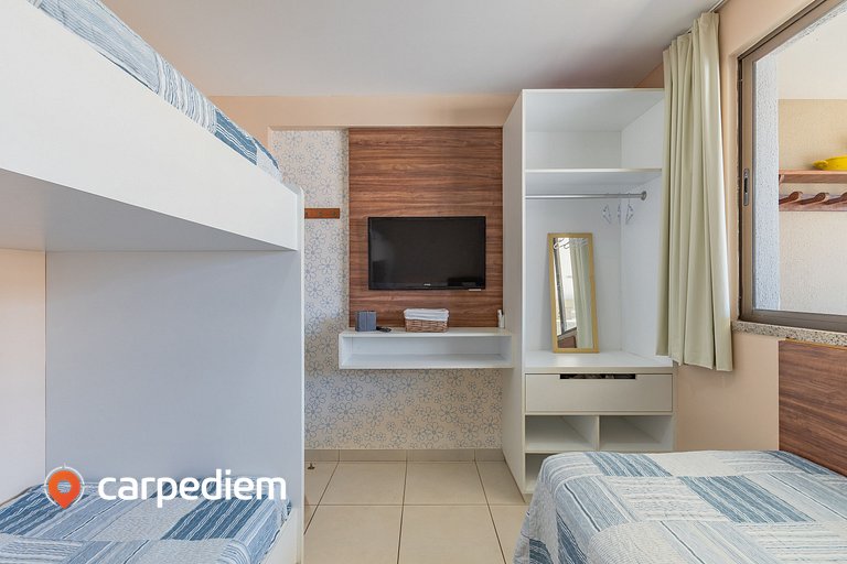 Apartamento no Mediterranee em Porto das Dunas por Carpediem