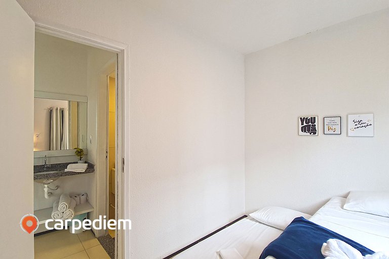 Apartamento prático em Porto das Dunas por Carpediem