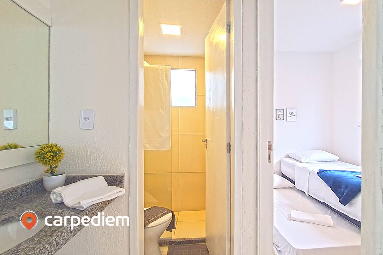 Apartamento prático em Porto das Dunas por Carpediem