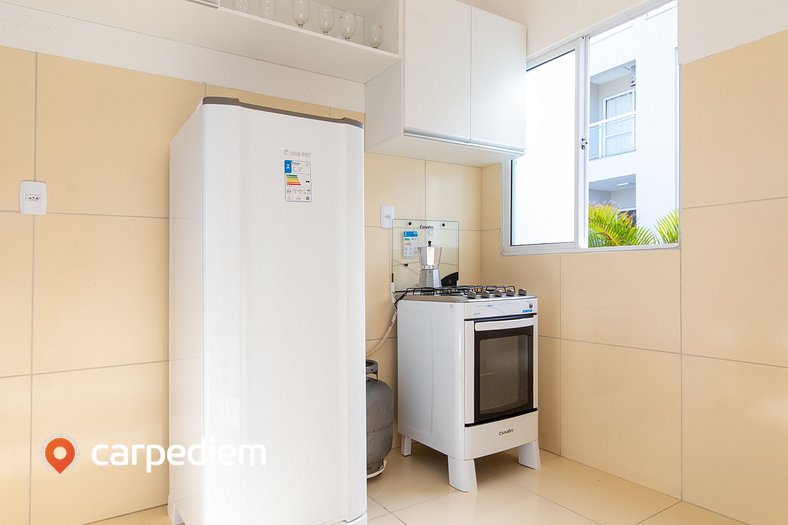 Apartamento prático em Porto das Dunas por Carpediem