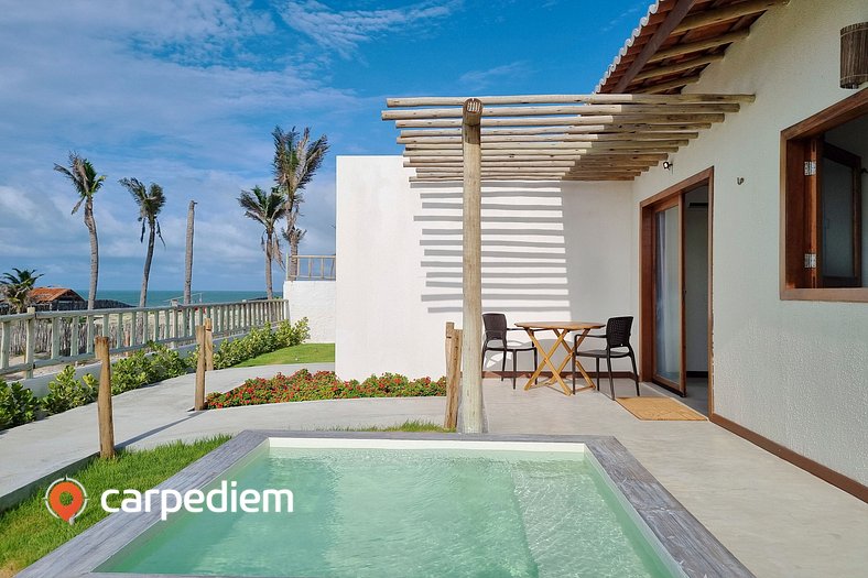 Bangalô vista mar piscina privativa por Carpediem