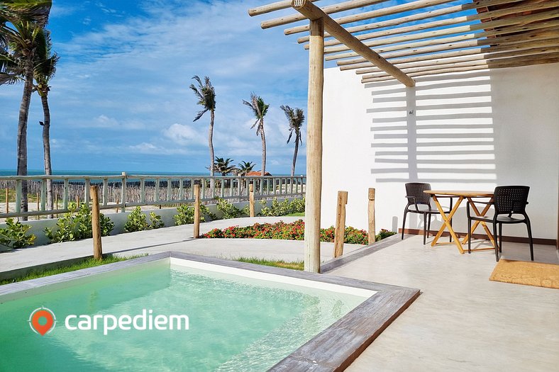 Bangalô vista mar piscina privativa por Carpediem