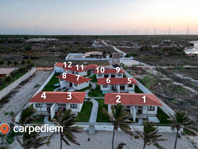 Bangalô vista mar piscina privativa por Carpediem