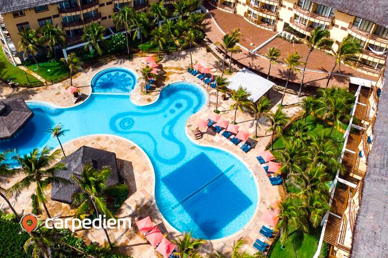Luxuoso apartamento Beach Park Suítes Resort por Carpediem