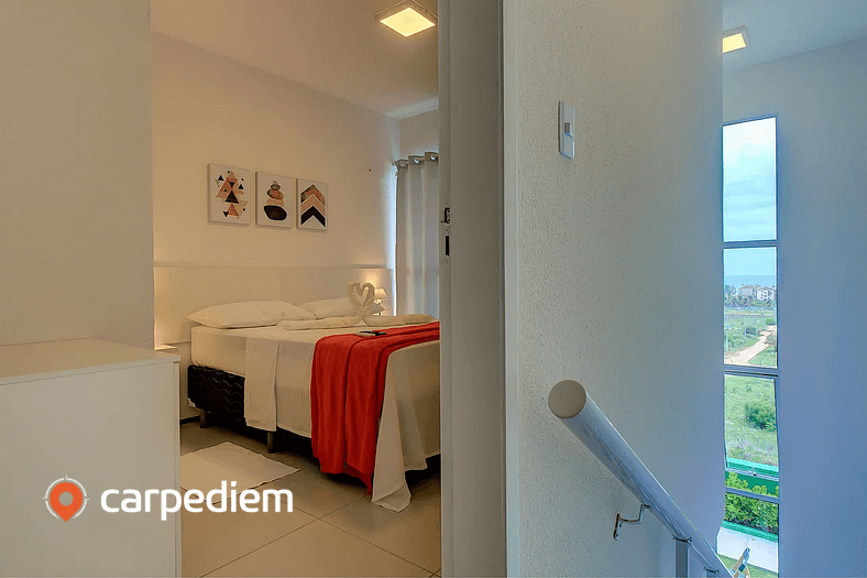 Tríplex no Beach Town House em Porto das Dunas por Carpediem